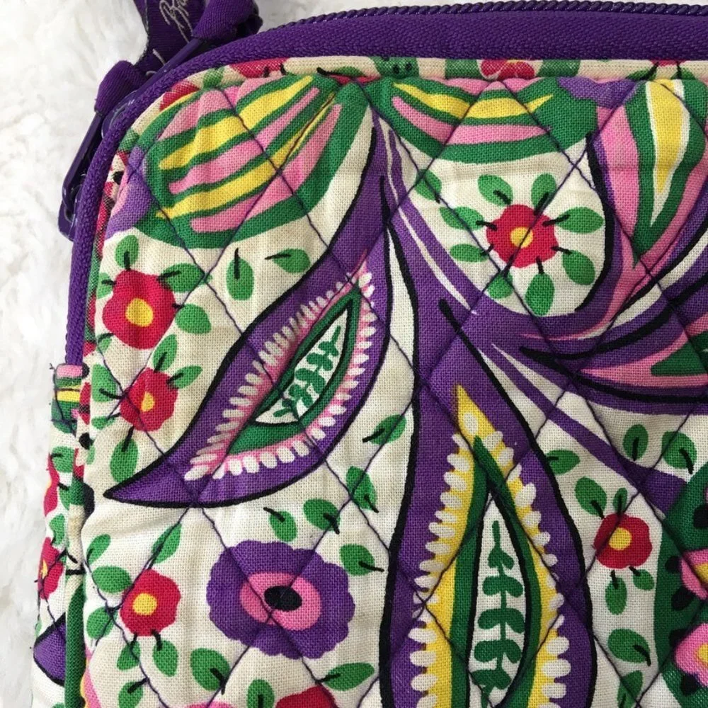 Vera Bradley Floral Multicolor Quilted Fabric Laptop Case Bag 11.5 x 16.5